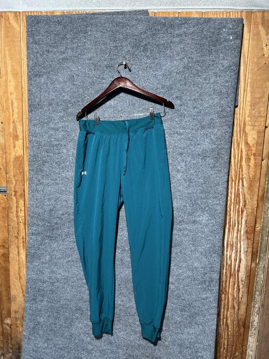 Under Armour Other - Under Armour Jogger Pants Mens Medium Green Stretch Athletic Cuffed Running